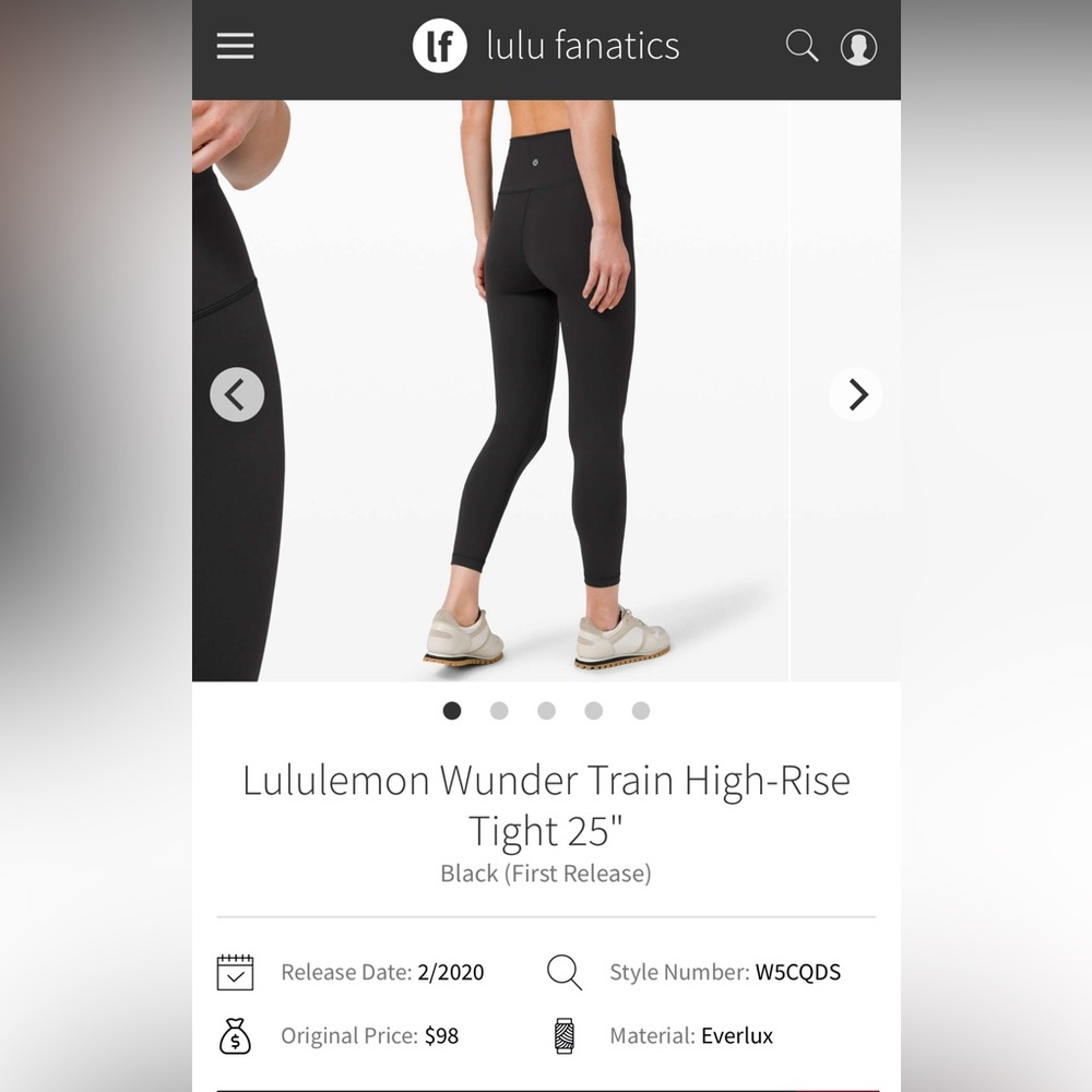 Lululemon wunder under
